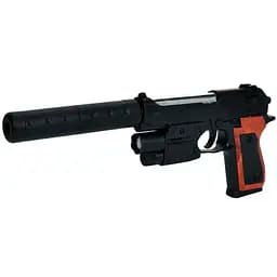 Пистолет A-Toys 31 см пластиковые шарики лазер свет P2117-F+