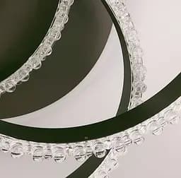 LED люстра на 3 кільця в корпусі coffee з золотистою смужкою Line.F A 55063/3C RGB CF+GD - мініатюра 4