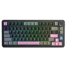 Механическая клавиатура AULA S75 Pro / 75% / Три режима подключения / Seyia Switch / Black Pink
