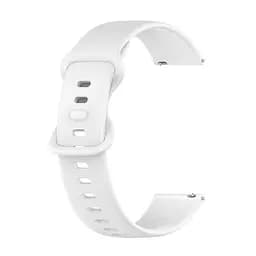 Браслет Eight для Samsung Galaxy Watch 4 - білий ширина кріплення 20мм силікон Watchbands (W40-8WB91308711) - мініатюра 3