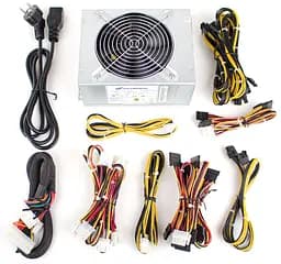 БЖ 1200W FSP FSP1200-50AAG 80+ GOLD, 6xPCI-E6+2, 135mm fan, Modular, C20, brown box - мініатюра 5