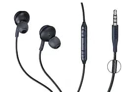 Оригінальні гарнітура навушники з мікрофоном AKG Samsung 3.5 мм Black (GH59-14996A EO-IG955) - мініатюра 3