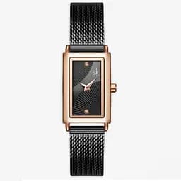 Жіночий наручний годинник Shengke Victoria (Чорний)