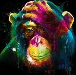 Алмазна мозаїка на підрамнику Орангутанг 40×50 см 71991_BGLE