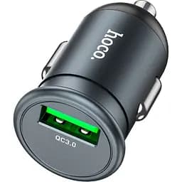Автомобильное зарядное устройство Hoco Z43 Mighty QC3.0 USB-A Metal Gray (761194) [151283]