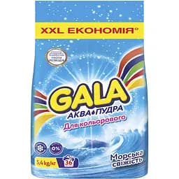 Пральний порошок Gala Аква-Пудра Морська свіжість для кольорових речей 5.4 кг