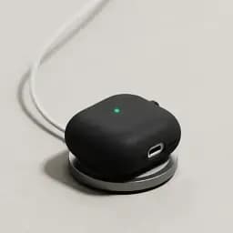 Чохол з карабіном Ringke Silicone для AirPods 4 2024 Black - мініатюра 3