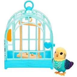 Інтерактивна іграшка Moose Little Live Pets My Really Real Хвилястий папужка Інді в клітці (26691) - мініатюра 2