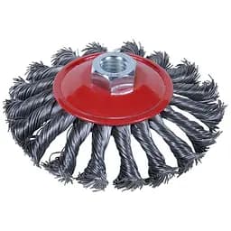 Щітка дротяна конусоподібна Sigma Ø115мм М14×2мм (сталева кручена) (9024111)