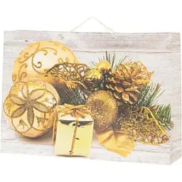 Пакет подарунковий новорічний DW6328 Жовтий 50х72х18 см (2000990242174)(NY)