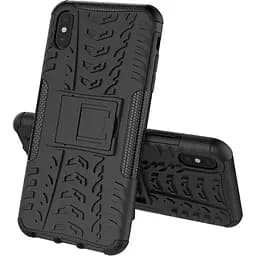 Чехол-накладка Toto Dazzle Kickstand 2 in 1 Case Apple iPhone XS Max Black