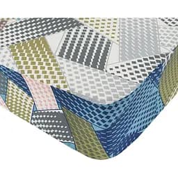Простыня Iris Home ранфорс Mosaic на резинке 200х140х25 см разноцветная (svt-2000022319812)