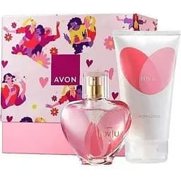 Жіночий парфумерно-косметичний набір Avon Lov U в подарунковій упаковці