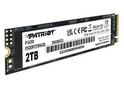 Твердотільний накопичувач SSD 2Tb, Patriot P320, PCI-E 3.0 x4, M.2 2280, 3D TLC, 3000/2200 МБ/с (P320P2TBM28) - мініатюра 3