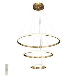 Люстра світлодіодна Levistella 7521017 GAB, 84W, три режими світла, бронзова, сучасний стиль, стельова
