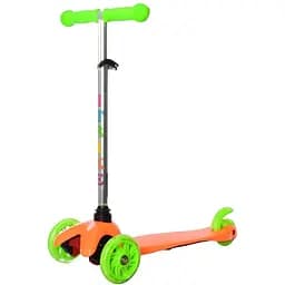 Детский самокат iTrike 29х11х59-69 см Оранжевый 000222744