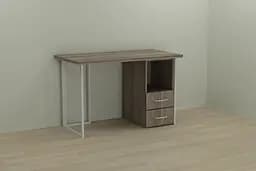 Комп'ютерний стіл Ferrum-decor Отто 75x120x60 білий ДСП Дуб Сонома Труфель 32мм (FRD-101028)