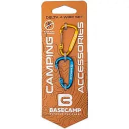 Набор карабинов Base Camp Delta 4 Wire Set 2 2 шт Blue/Orange (1033-BCP 61316)
