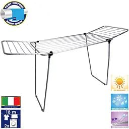Сушарка для білизни підлогова Casa Si Pluto 18m Silver (CS92748Q05) - мініатюра 2