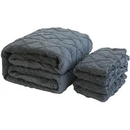 Набір текстилю Soho Romance Gray ковдра 200х220 см + 2 наволочки 50х70 см (Set carpet+ pillow Gray)