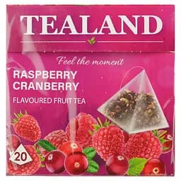Чай фруктовий Tealand Aspber&Cranberry, малина та журавлина, в пірамідках, 40 г - мініатюра 2