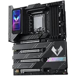 Материнська плата Maxsun LGA1851, iCraft Z890 PACIFIC, Z890, 4xDDR5, Int.Video(CPU), 4xSATA3, 1xPCI-E 16x 5.0, 1x PCI-E 8x 5.0, 2xPCI-E 4x 4.0, 4xM.2, RTL8126, 9xUSB3.2, 2xType-C, DP/HDMI, WIFI7+BT5.4, 16 Phase, Debug, ARGB, ATX - мініатюра 4