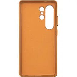 Чохол Epik Leather Case для Samsung Galaxy S25 Ultra Orange AAA [133782] - мініатюра 2