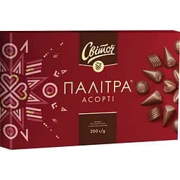 Цукерки Світоч Палітра Асорті в молочному шоколаді 200 г - мініатюра 2