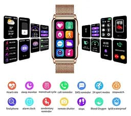 Годинник Smart Mioband Nano+ Pink, 2 ремінця - мініатюра 5