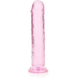 Фаллоимитатор RealRock Crystal Clear Realistic Dildo 7'' 20 см różowy