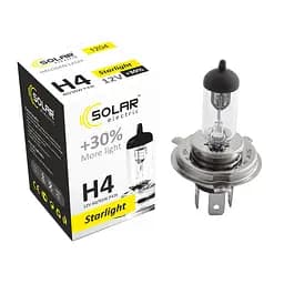 Галогеновая лампа Solar H4 12V 60/55W P43t-38 Starlight +30% (1204)