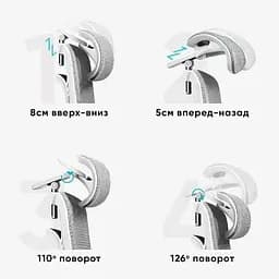 Крісло Mealux M6 Air Massage з масажним ефектом grey (HF-M6 M/G) - мініатюра 9
