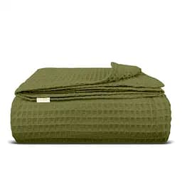 Плед-покрывало Cosas Avocado Greek Waffle вафельный 110х140 см авокадо (Blanket_58Avocado_GreekWaffle_110x140)