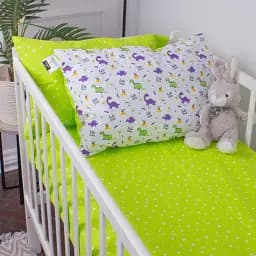 Комплект постільної білизни MirSon Бязь 18-0001 Hello Dino 143x210 см салатовий (2200010259605) - мініатюра 3