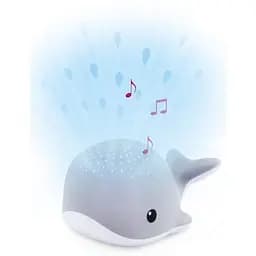 Музичний нічник-проектор Zazu Wally Кит, синій (ZA-WALLY-02)