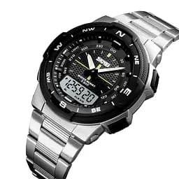 Наручний годинник чоловічий 1370SI Silver Skmei acs0030785 - мініатюра 2