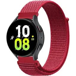 Ремінець нейлоновий на липучці BeWatch для Samsung Galaxy Watch 4/5/6 Червоний (1011328.4UW)