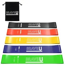 Резинки для фітнесу BraveU спортивні набір еспандер 5 шт