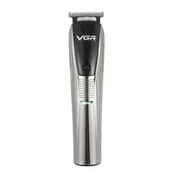 Машинка для стрижки професійна VGR V-029 акумуляторна з насадками, срібло VGR HP-V-029 - мініатюра 2