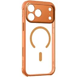 Чохол iPhone 17 Pro Max Momax CaseForm Air Magnetic Case with MagSafe - Прозорий, Solar Orange (MAAP25XLM)