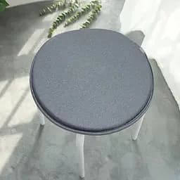 Подушка-сидушка на круглый стул серая 40x40 см (1010814-Gray)