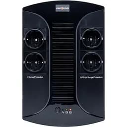 Джерело безперебійного живлення LogicPower 650VA-PS, Lin.int., AVR, 4 x евро, пластик