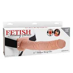 Порожнистий страпон Fetish Fantasy Series 29 см тілесний