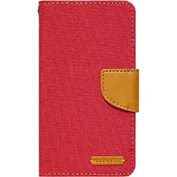 Чохол-книжка Goospery Canvas Diary Universal 4-4.5" Red