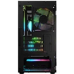 Корпус LogicConcept PORTOS MESH+GLASS ARGB fans 3x120mm BLACK без БЖ mATX - мініатюра 4