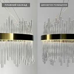 Підвісна LED люстра у вишуканому латунному каркасі Ø 100 см | Line F | Арт. J881-1000 AB - мініатюра 6