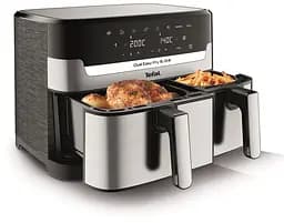 Мультипіч Tefal Dual EasyFry & Grill AirFryer сіро-чорний 2700 Вт (EY905D10) - мініатюра 14
