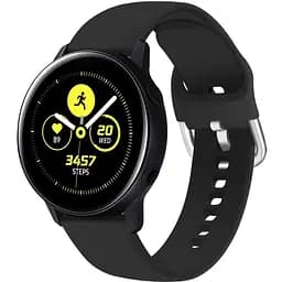 Силиконовый ремешок Watchbands черный для Samsung Galaxy Watch Active 2 - размер L (WB0021NORMALBLACKA2)