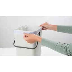 Відро для сміття Brabantia Sort&Go 16 л світло-сіре (213465) - мініатюра 6