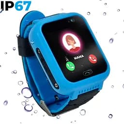 Дитячий водонепроникний смарт-годинник з GPS JETIX DF22 Light Edition оригінальний з телефоном і камерою (Blue) - мініатюра 4